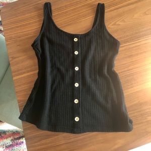 Waffle weave tank top